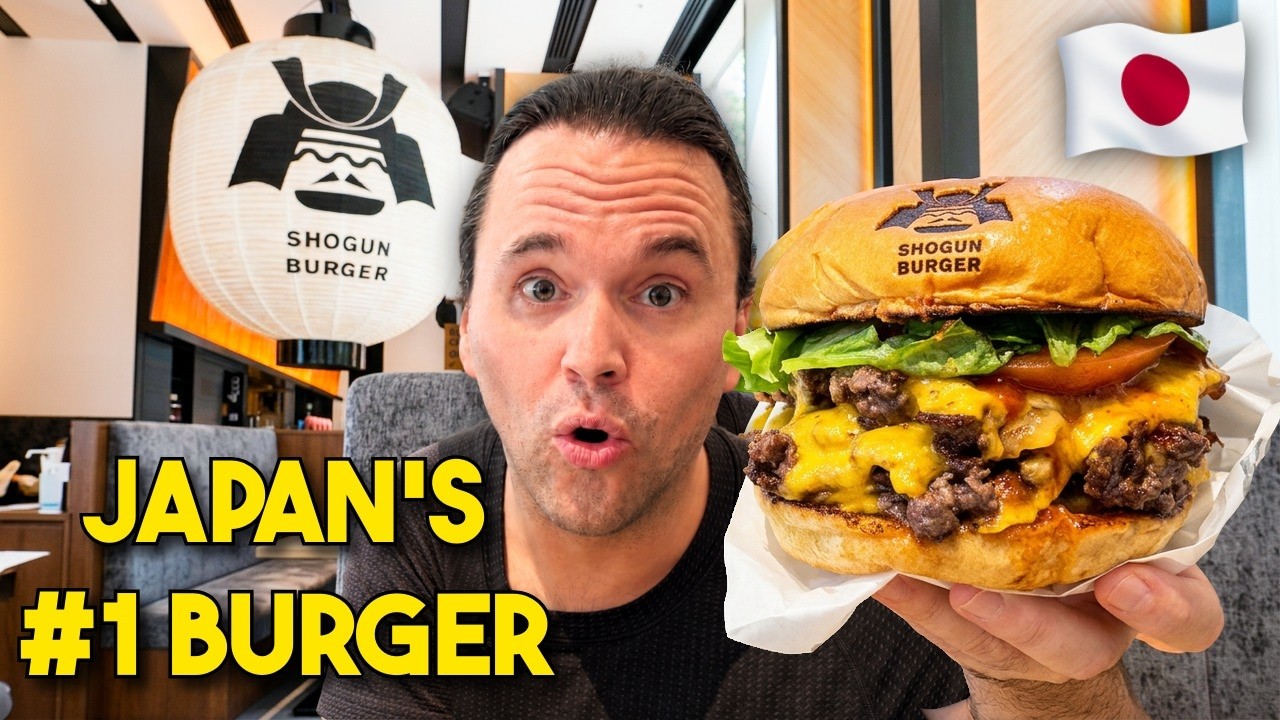 Our Shogun Burger taste test inside Tokyu Kabukicho Tower.